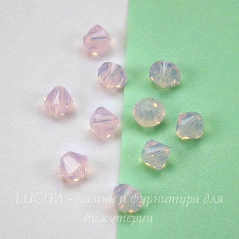 5328 Бусина - биконус Сваровски Rose Water Opal 4 мм, 10 штук