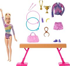 Игровой набор Барби шарнирная, гимнастка Barbie выпуск 2024
