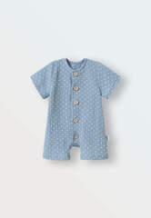 Песочник из муслина (горошек на голубом)