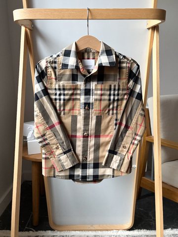 Хлопковая рубашка Burberry, 104