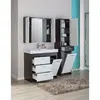 Aquanet 172680 Компл.3 - Тумба Тиана 100 б/к wenge (фасад белый) (172680)