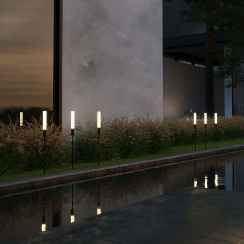 Грунтовый светодиодный светильник Elektrostandard Invi 35155/F черный