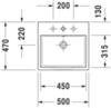 Раковина Duravit Vero Air 2350500073