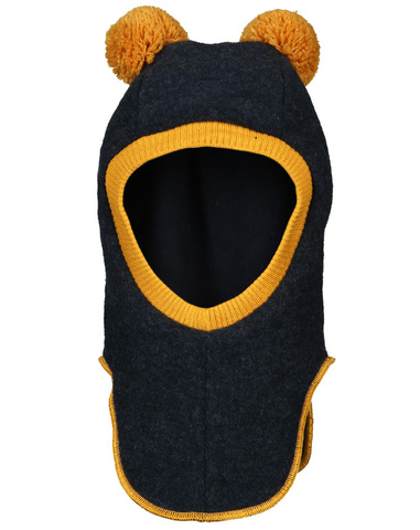 Шерстяной шлем с двумя помпонами Maximo