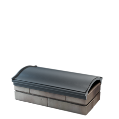 Парапет полимеркомпозитный Monblan 200/225/225 (1 кирпич) серый