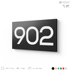 Номер на дверь 902, табличка на дверь для офиса, квартиры, кабинета, аудитории, склада, черная 120х70 мм, Айдентика Технолоджи