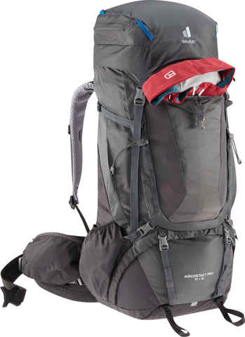 Картинка рюкзак туристический Deuter Aircontact Pro 70+15 graphite-black - 5