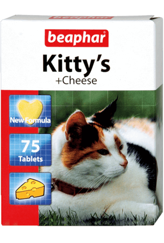 купить бефар Beaphar Kitty`s + Cheese кормовая добавка для кошек