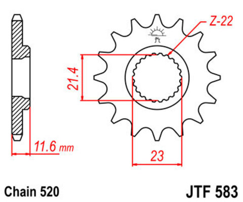 Звезда ведущая JTF583 15