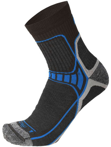 Премиальные носки Mico X-Performance Hike Light Weight Grey/Blue для бега