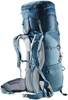 Картинка рюкзак туристический Deuter Aircontact Lite 45+10 SL Arctic-Navy - 3