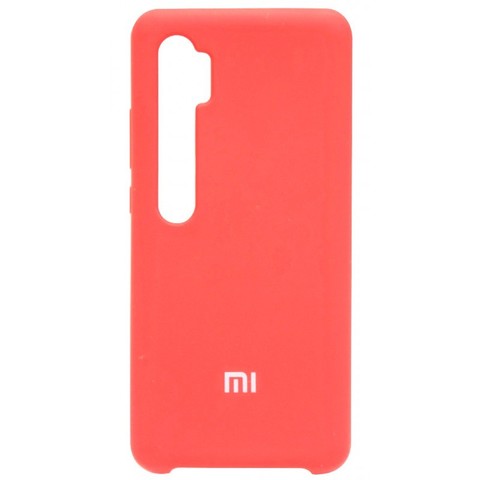 Силиконовый чехол Silicone Cover для Xiaomi Mi Note 10 Pro (Светло-красный)