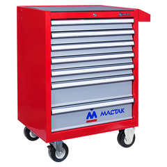 МАСТАК (521-07581R) Тележка инструментальная серии «ПРИМА», 7 ящиков, красная
