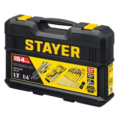 STAYER UNIVERSAL 150, 150 предм., (1/2?+ 1/4?), универсальный набор инструмента, Professional (27710-H150)