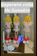 Девушки медсестры из шаров