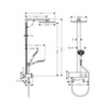 Душевая система внешнего монтажа с термостатом 106,6 см с верхней лейкой 30х30 см Hansgrohe Raindance E 27362000