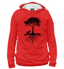 Толстовка "Шнауцер у дерева"