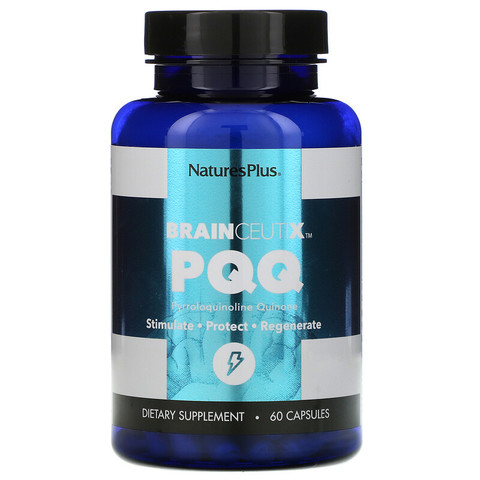 Nature's Plus, BrainCeutix, пирролохинохинон, 60 капсул