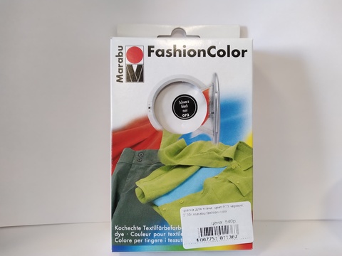 краска для ткани, цвет 073 черный, 2*30г,marabu fashion color