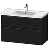 Duravit D-Neo Тумбочка подвесная, 625x984x452, 1 ящик, цвет: Black Oak DE435601616
