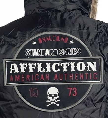 Affliction | Куртка мужская пуховик Alter Ego Jacket 110OW036 вышивка на спине
