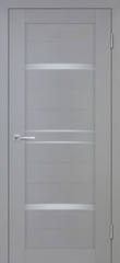Дверь Деко-18 nanotex soft / Цвет серый тик / белый сатинат / Двери STABILE PORTE
