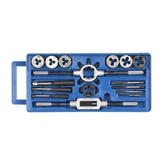 ЗУБР 16 предм., сталь 9ХС, набор метчиков и плашек в пластиковом боксе (28122-H16)