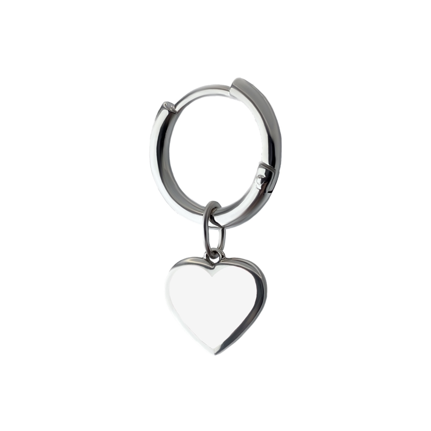 MOONSWOON Моносерьга Silver White Heart Earring