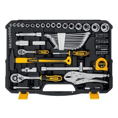 STAYER UNIVERSAL 150, 150 предм., (1/2?+ 1/4?), универсальный набор инструмента, Professional (27710-H150)