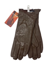 Перчатки. Женские. Материал верха: Кожаные. Подклад: плюш-флис.В упаковке 5 шт.