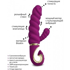 Невероятный вибратор Gvibe Gcandy - Sweet Raspberry, 18 см (малиновый)