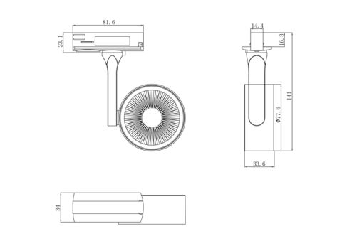 Трековый светильник Maytoni Oko TR024-1-10W3K