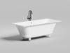 Salini 103223MF  ORLANDA AXIS 170x75 Встраиваемая ванна с прямоугольной чашей, регулируемые ножки, RAL полностью