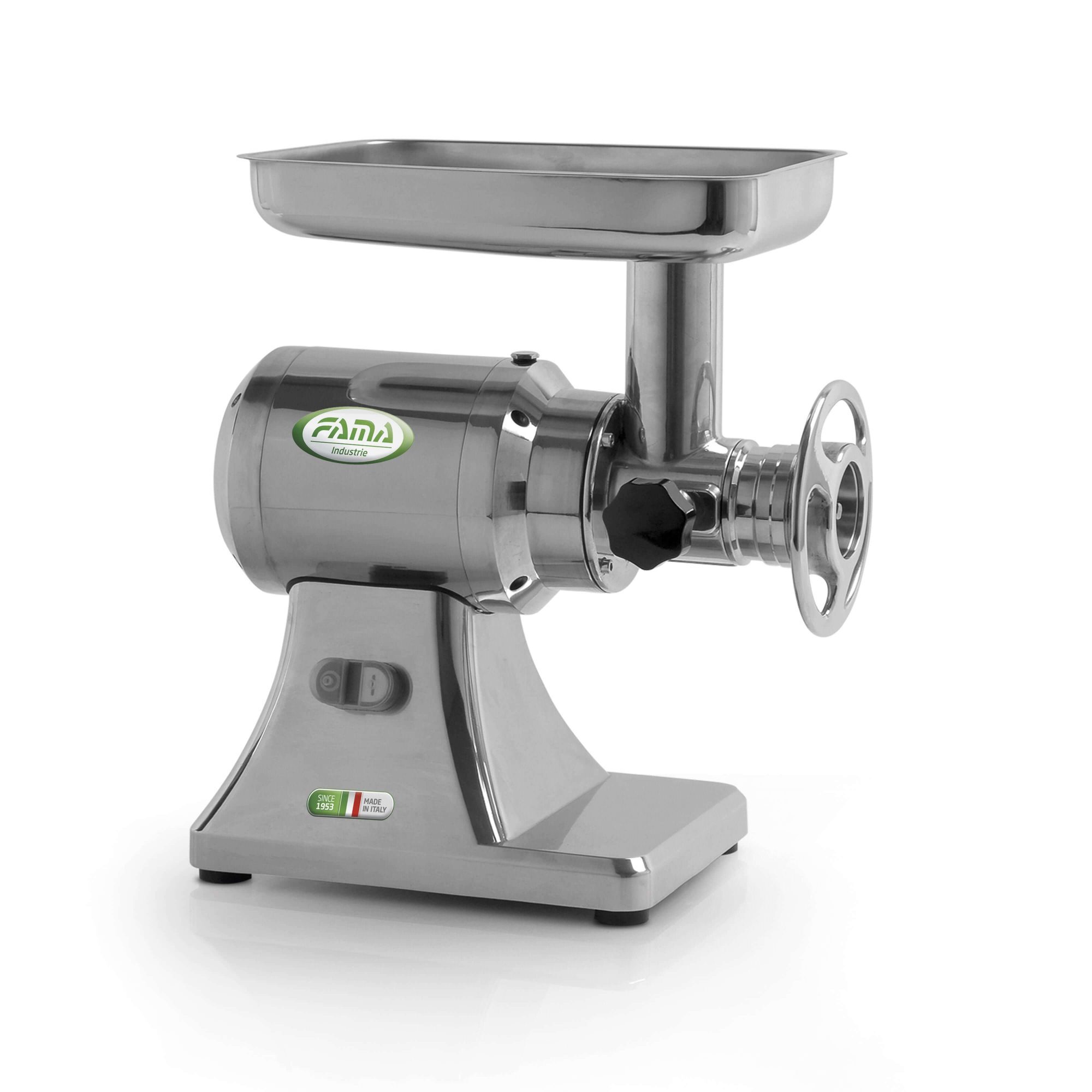 Мясорубка Fama Industries TS 12 (FTS 106UE) с системой Half-unger, с группой измельчения из чугуна, с реверсом, 380/3/50