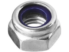 ЗУБР DIN 985, кл. пр. 6, M6, цинк, 16 шт, самостопорящаяся гайка с нейлоновым кольцом (303586-06)