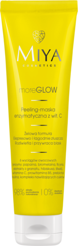 MIYA moreGLOW профессиональная энзимная пилинг-маска с витамином С и комплексом фруктовых ферментов 60 мл.