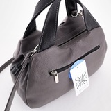 Сумка Саломея 656 мульти итальянский серо-черный