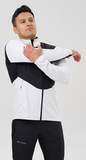 Премиальный костюм для лыж и зимнего бега Nordski Hybrid Pro 2.0 White/Black мужской