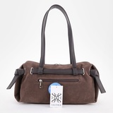 Сумка Саломея 2032 эко-замша шоколад