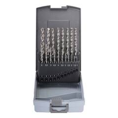Набор сверл по металлу 1-10мм 19шт DIN338 HSS-G 130° TL3000 (пл. кейс) Ruko 258214RO