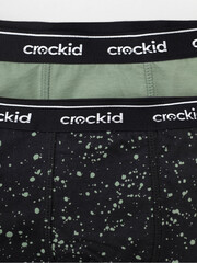 набор трусы/ уп  для мальчика  К 1935-2уп/нефритовый,темный графит,кляксы