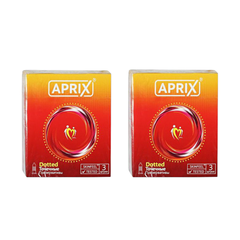 Презервативы APRIX Dotted точечные ( 2 упаковки по 3 шт. )