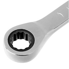 Ключ комбинированный 9 мм трещот. Matrix Professional CrV, зерк. хром в интернет-магазине ЯрТехника