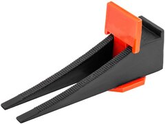 88070 Система выравнивания плитки (СВП), комплект : зажимы, клинья (50/50 шт), упаковка ведро // Сибртех