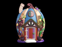 Силиконовый молд № 437 Домик 2 D( серия домики для гномов и фей)