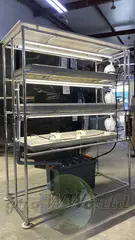 Многоярусный гидропонный стеллаж 3 яруса 1750х1250х600мм до 180 растений