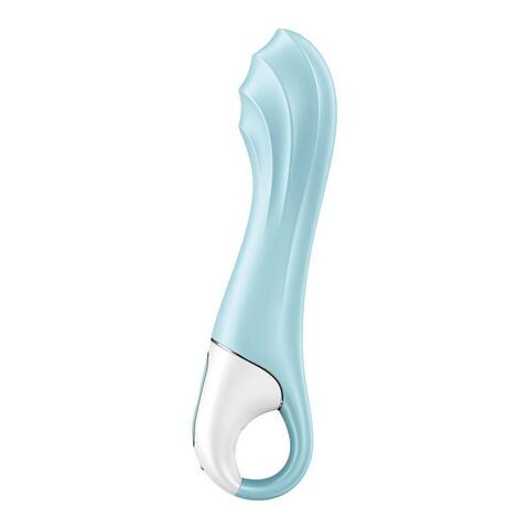 Голубой вибромассажер Air Pump Vibrator 5+ - 21 см. - Satisfyer 4038544