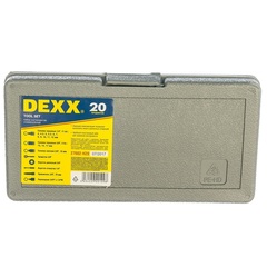 DEXX 20 предм., (3/8?,+ 1/4?), универсальный набор инструмента (27602-H20)