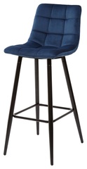 Барный стул LECCO UF910-18 NAVY BLUE, велюр 4 шт./2 кор. М-City