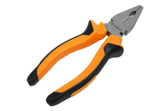 Пассатижи/плоскогубцы 160 мм никелированные, двухкомпонентные рукоятки "Вихрь"---